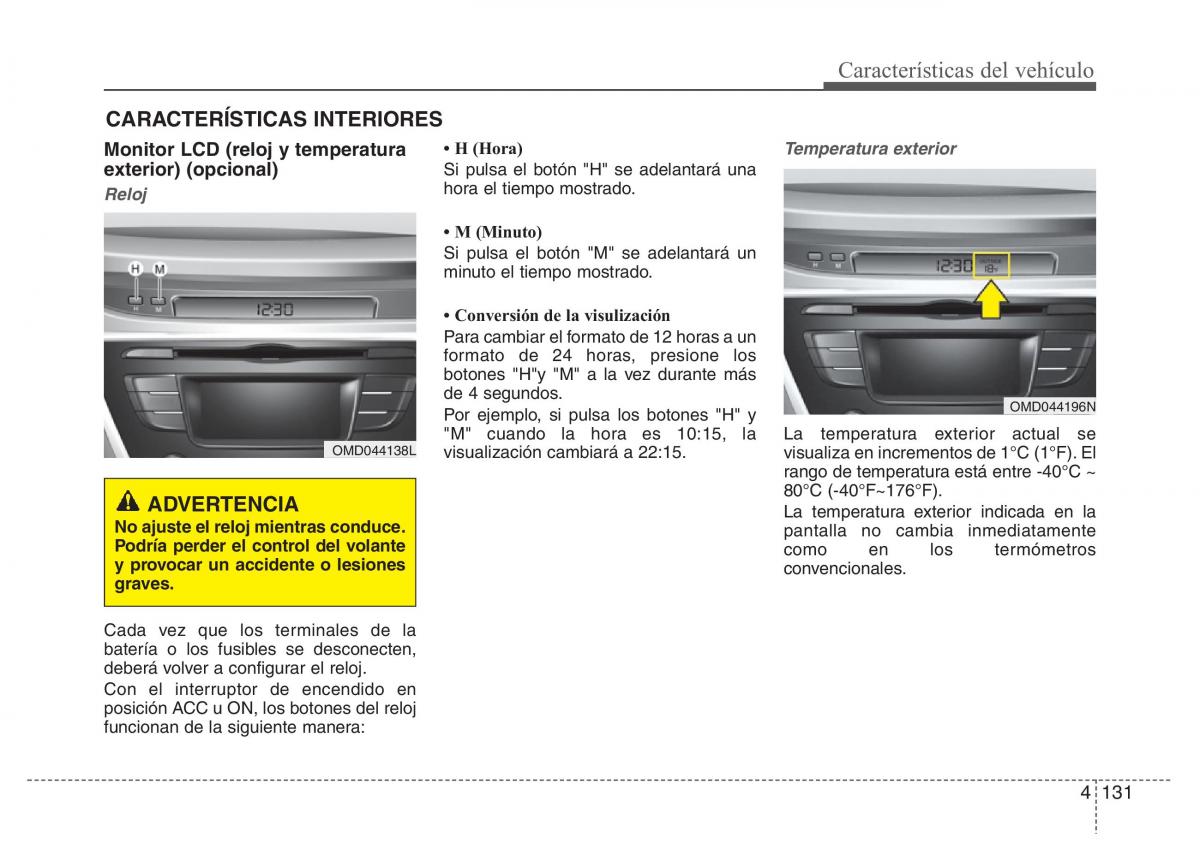 Hyundai Elantra V 5 i35 Avante MD manual del propietario / page 217