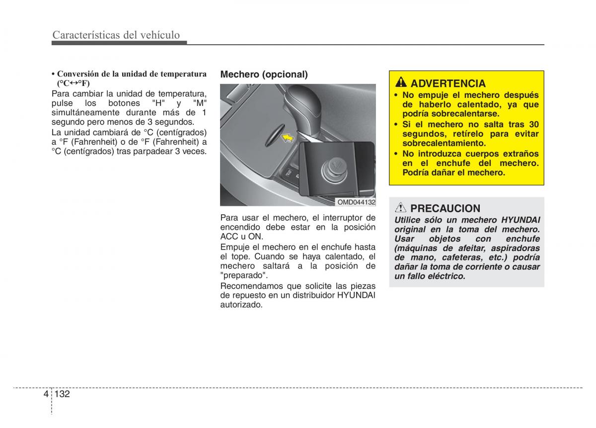 Hyundai Elantra V 5 i35 Avante MD manual del propietario / page 218