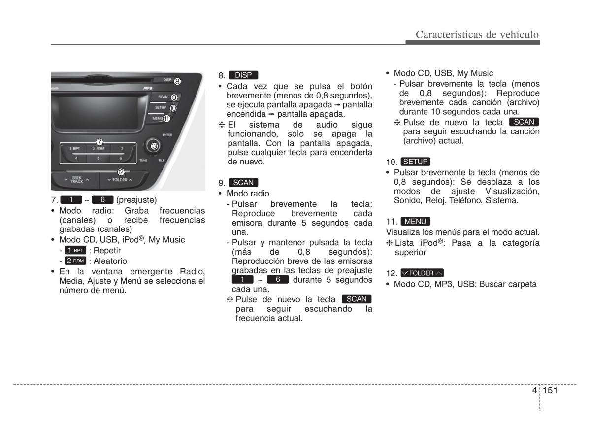 Hyundai Elantra V 5 i35 Avante MD manual del propietario / page 237