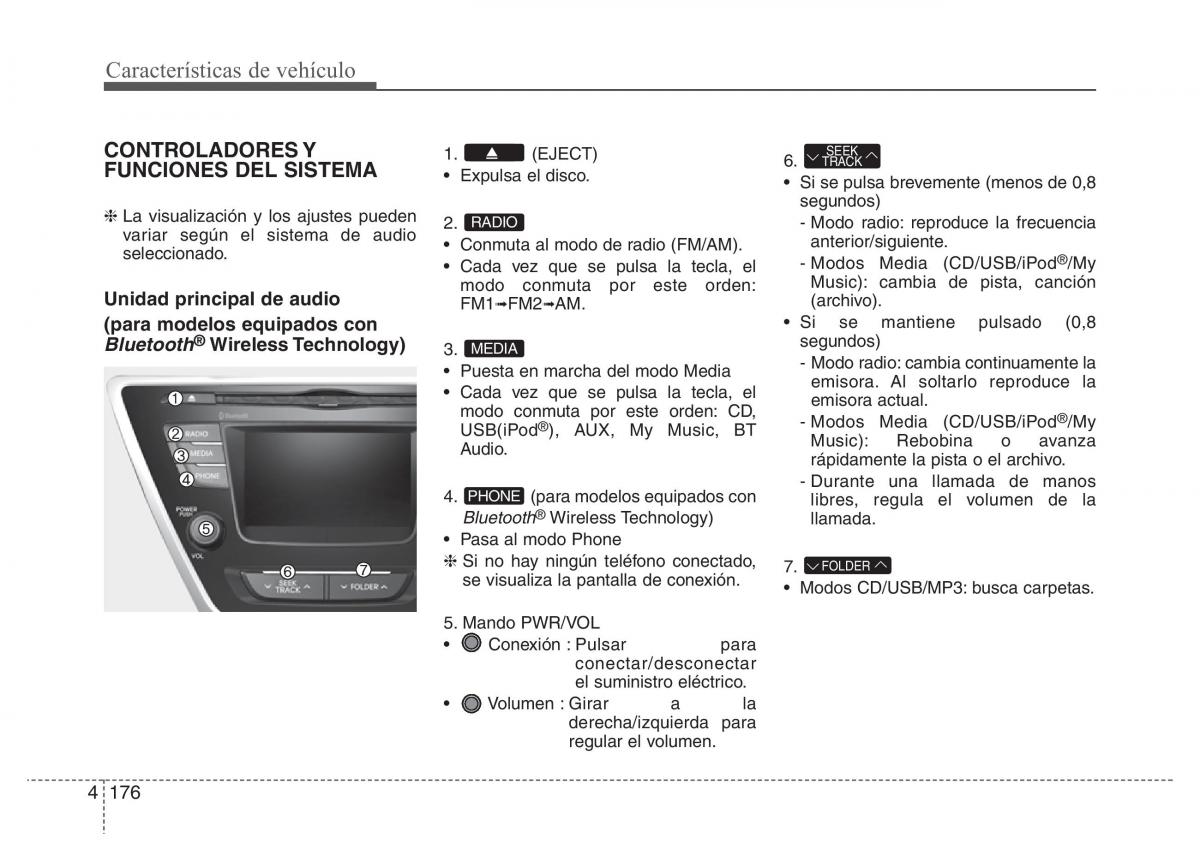 Hyundai Elantra V 5 i35 Avante MD manual del propietario / page 262