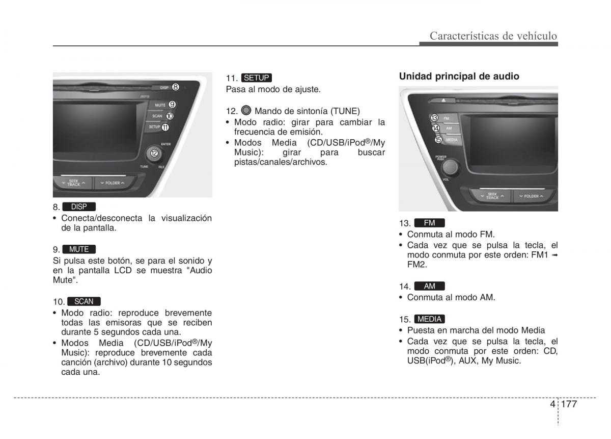 Hyundai Elantra V 5 i35 Avante MD manual del propietario / page 263