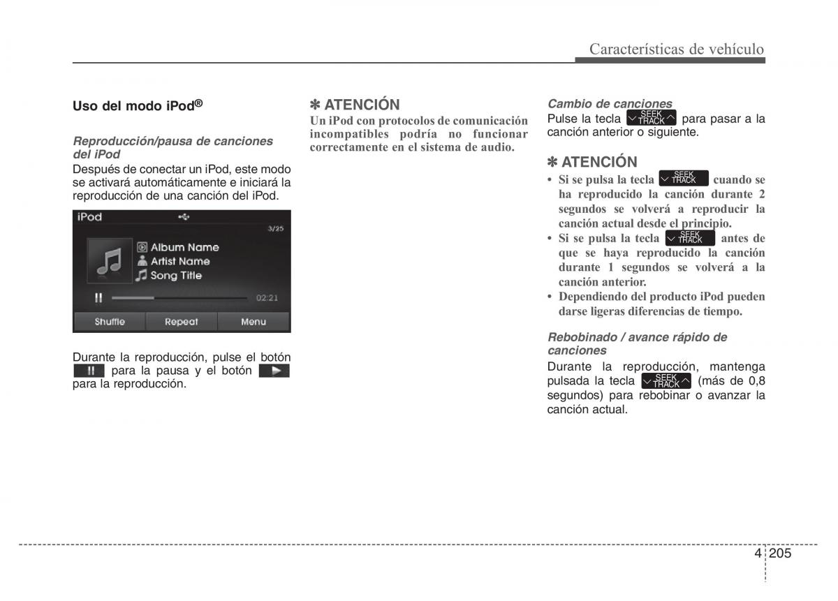 Hyundai Elantra V 5 i35 Avante MD manual del propietario / page 291