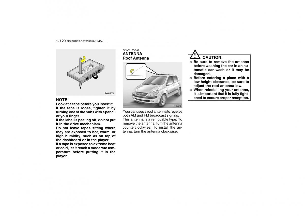 Hyundai Getz omistajan kasikirja / page 132