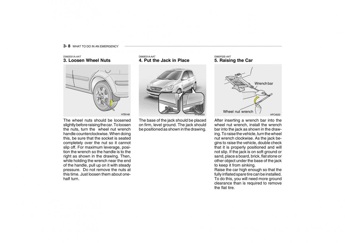 Hyundai Getz omistajan kasikirja / page 163