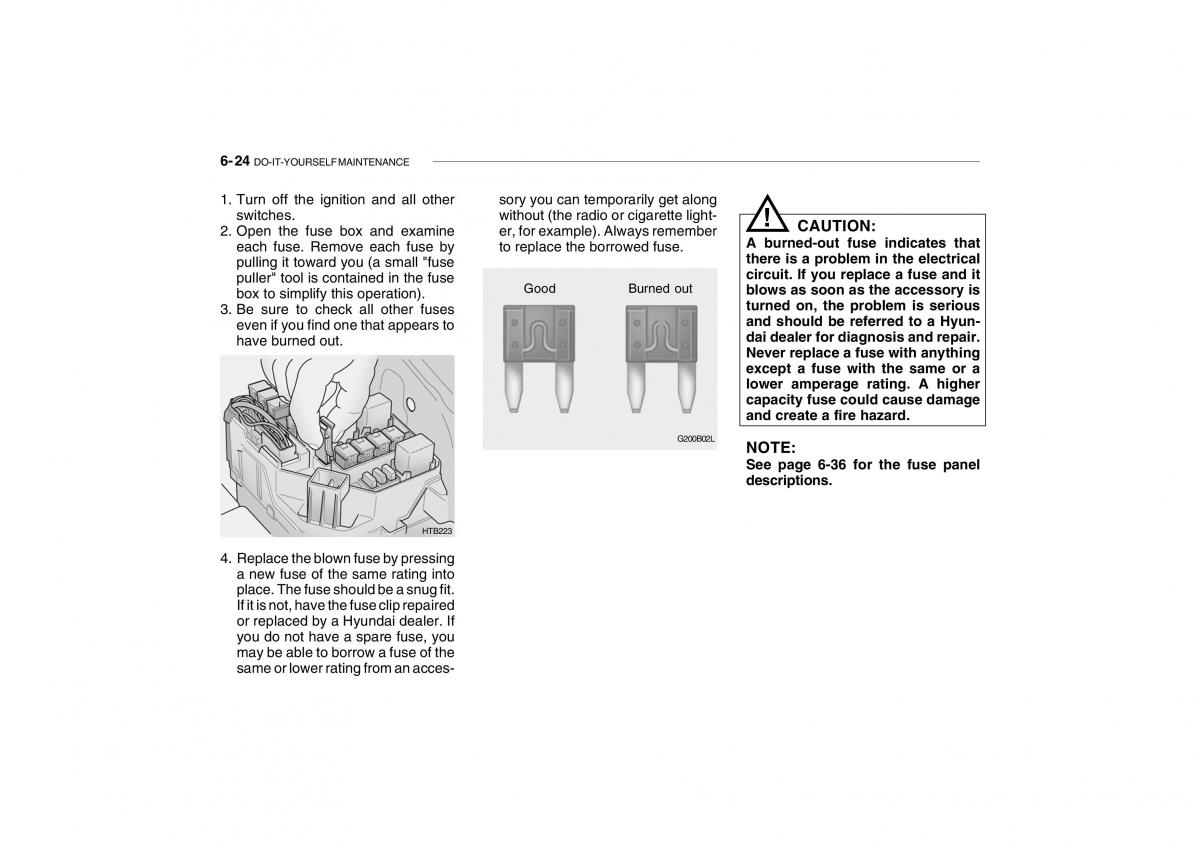 Hyundai Getz omistajan kasikirja / page 210