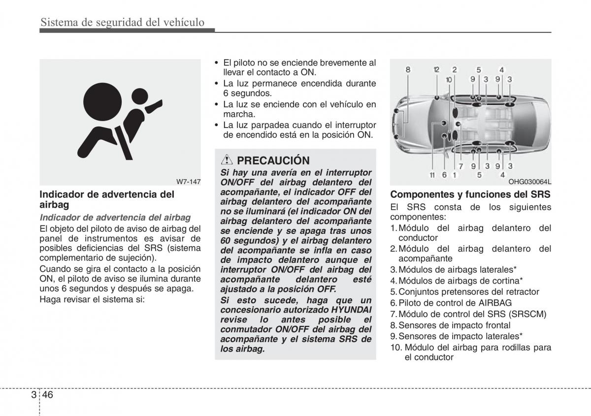 Hyundai Grandeur Azera HG V 5 manual del propietario / page 62