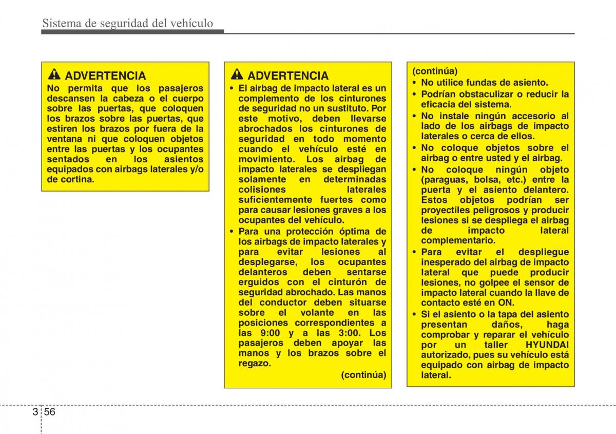 Hyundai Grandeur Azera HG V 5 manual del propietario / page 72