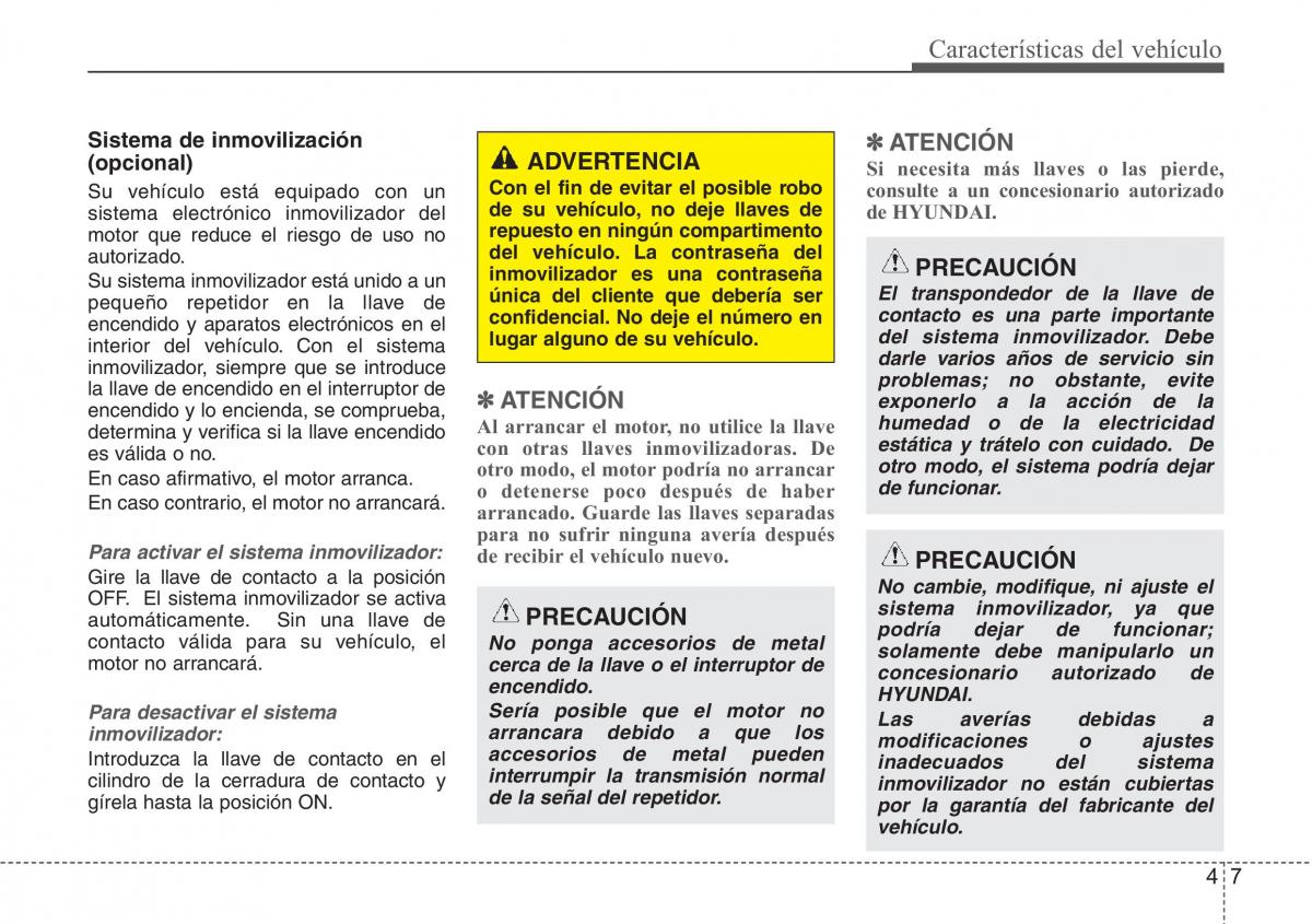 Hyundai Grandeur Azera HG V 5 manual del propietario / page 88