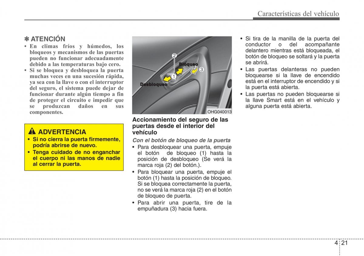 Hyundai Grandeur Azera HG V 5 manual del propietario / page 102