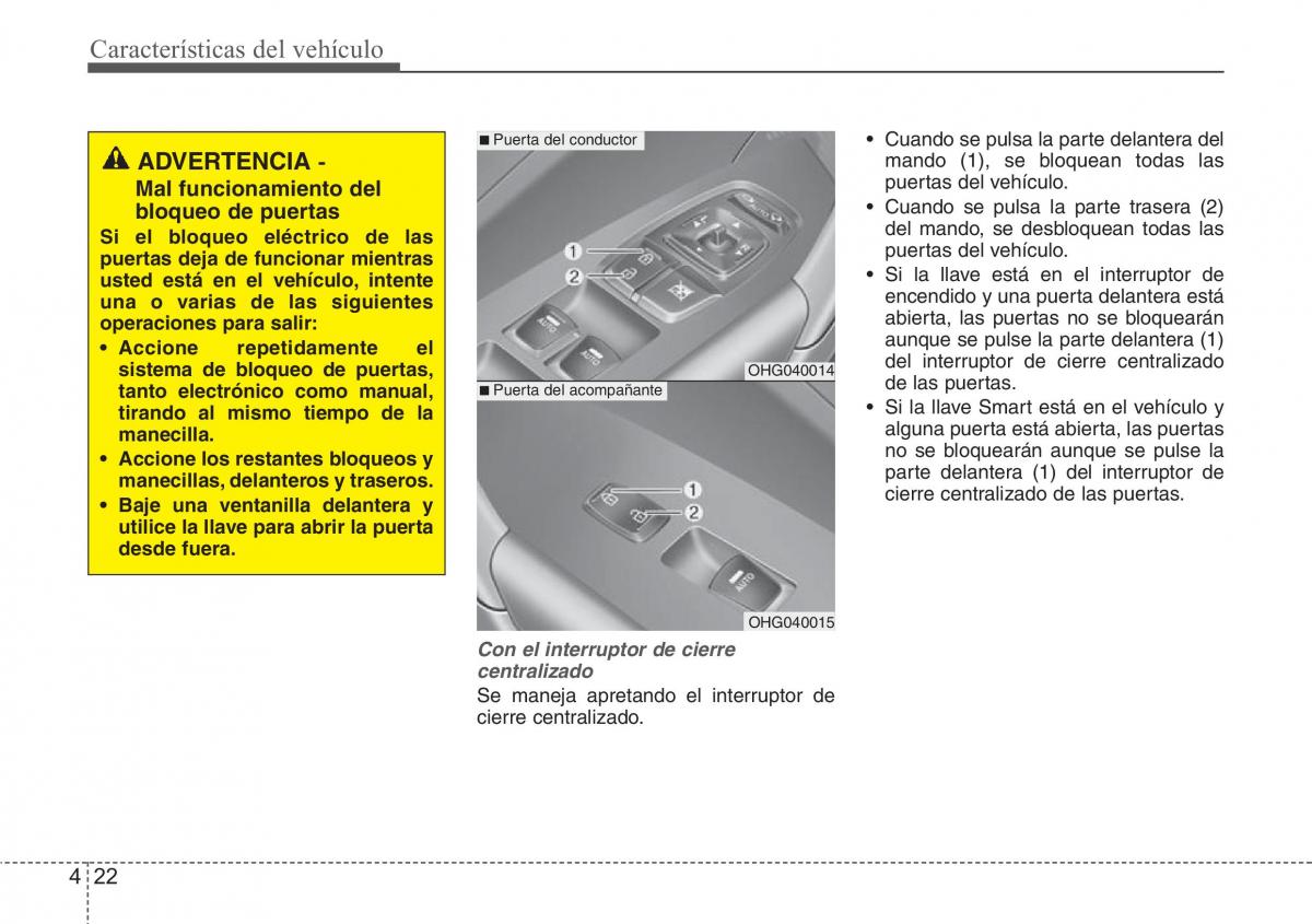 Hyundai Grandeur Azera HG V 5 manual del propietario / page 103