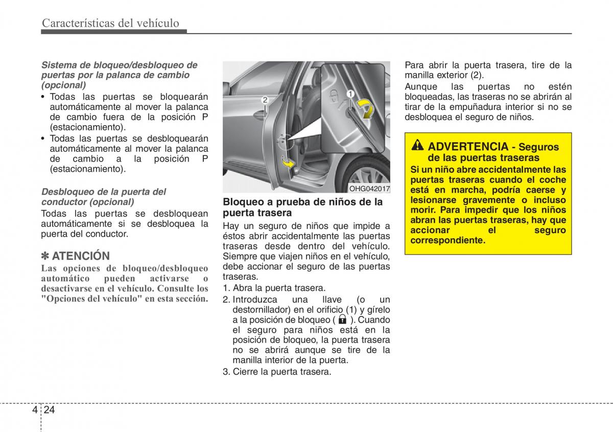 Hyundai Grandeur Azera HG V 5 manual del propietario / page 105