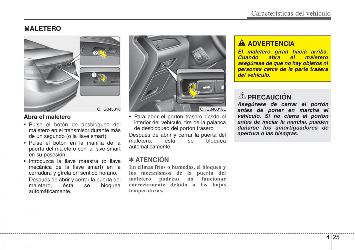 Hyundai Grandeur Azera HG V 5 manual del propietario / page 106