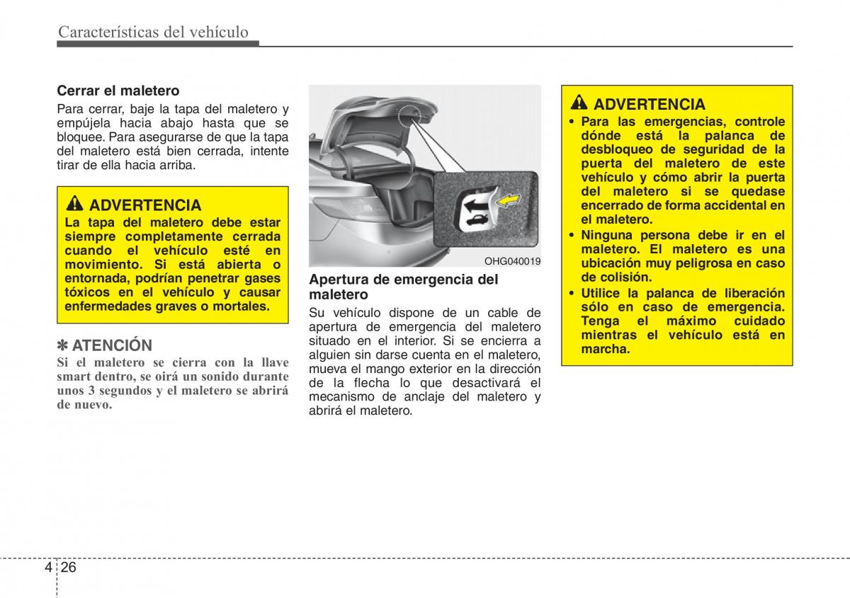 Hyundai Grandeur Azera HG V 5 manual del propietario / page 107