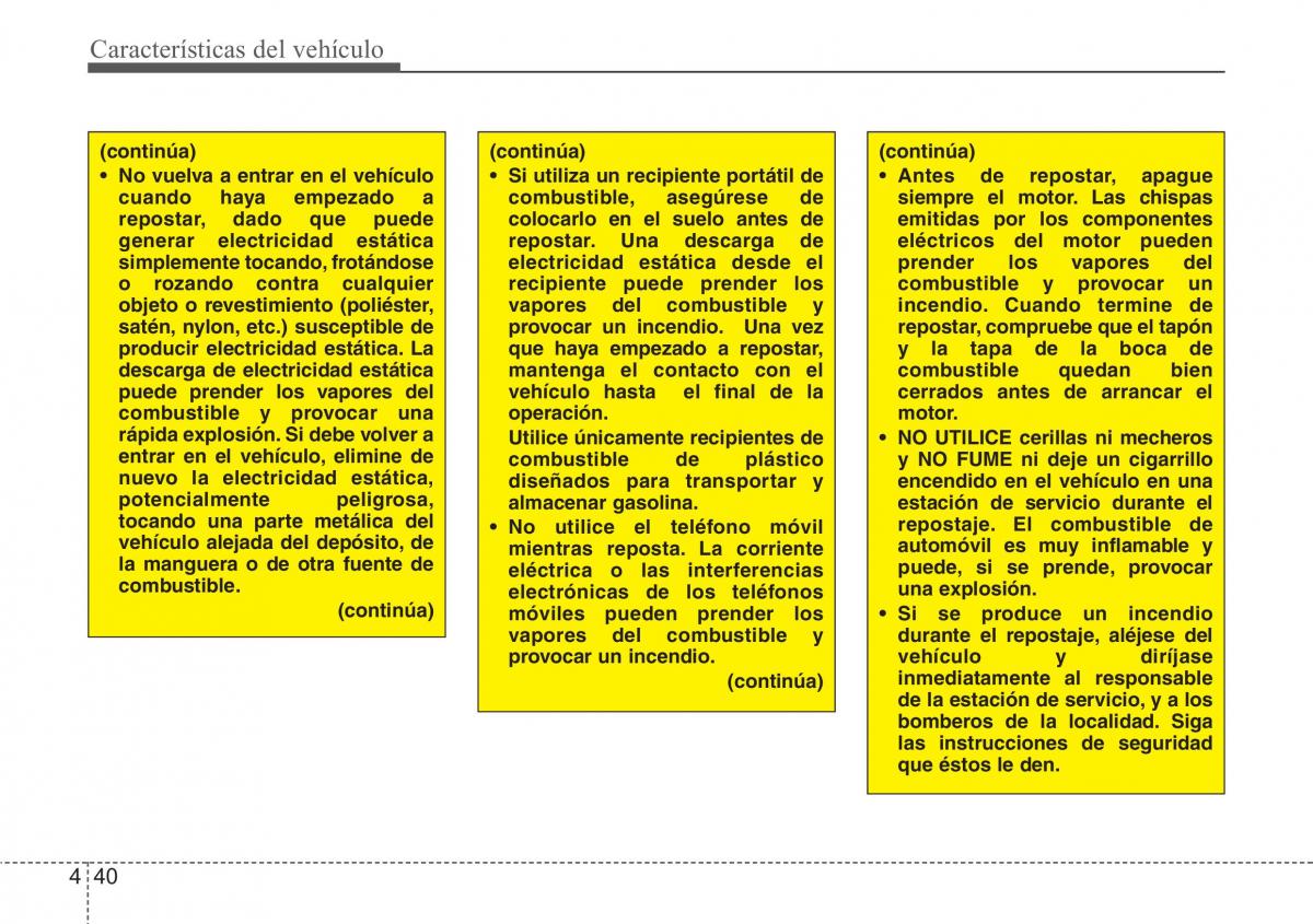 Hyundai Grandeur Azera HG V 5 manual del propietario / page 121