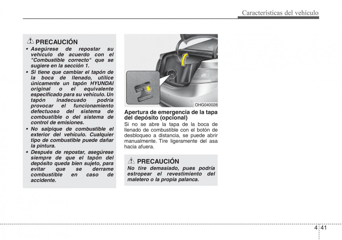 Hyundai Grandeur Azera HG V 5 manual del propietario / page 122