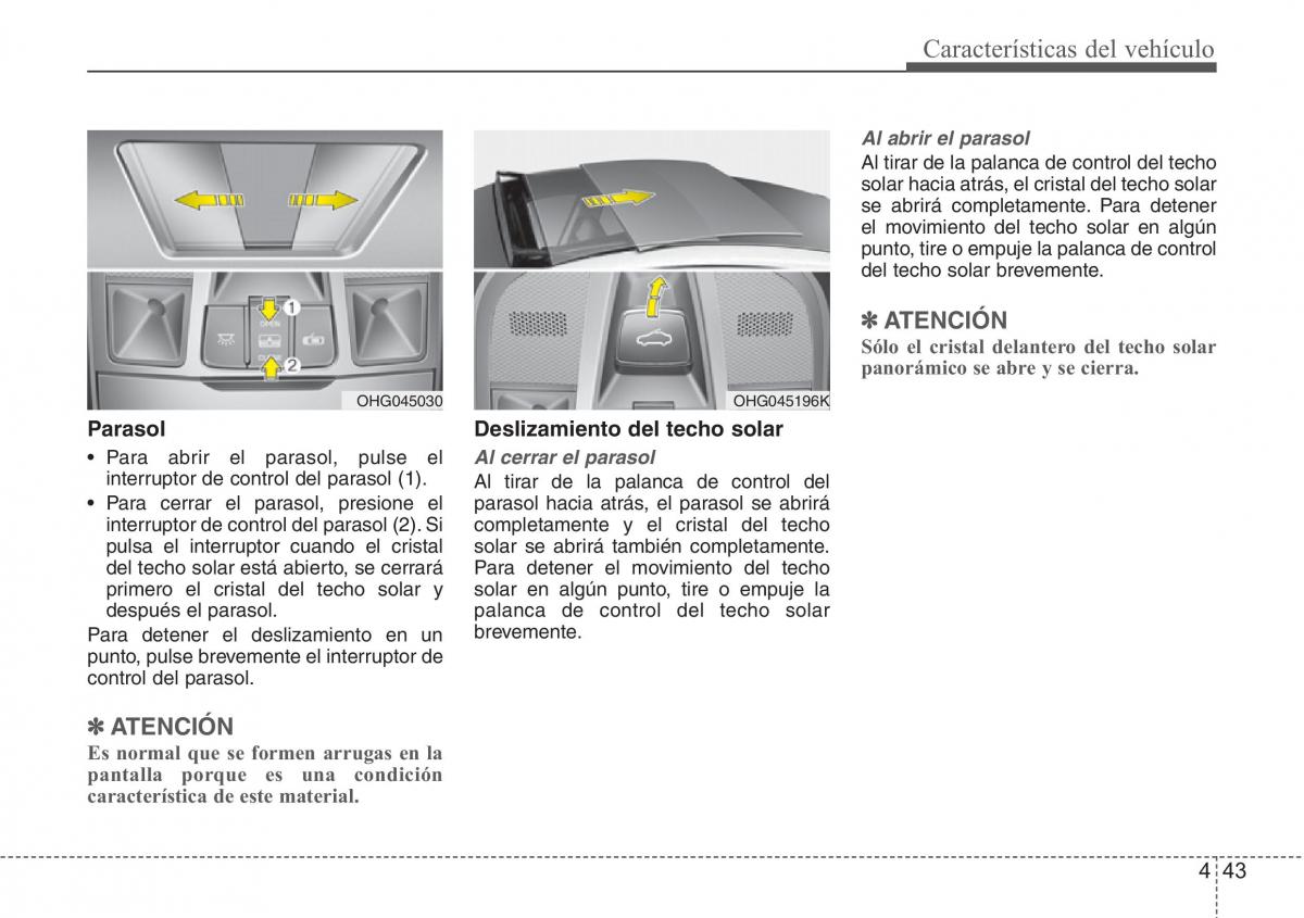 Hyundai Grandeur Azera HG V 5 manual del propietario / page 124