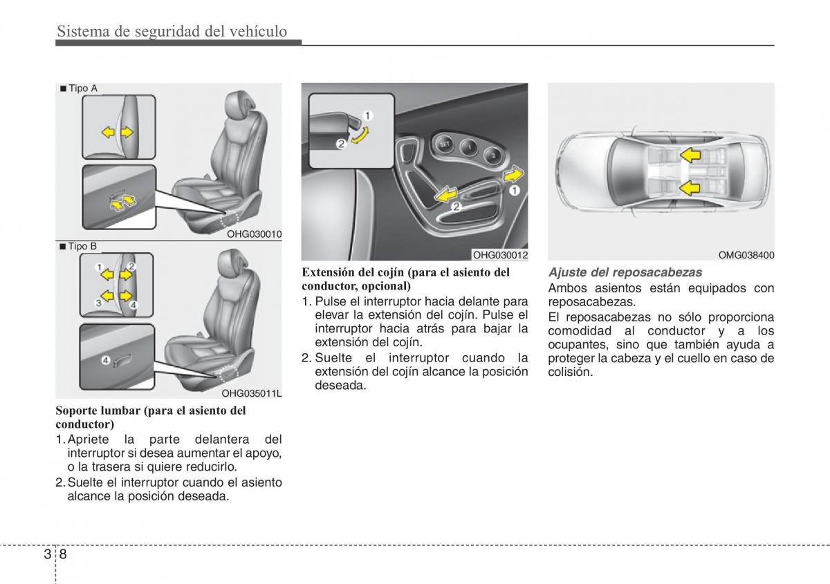 Hyundai Grandeur Azera HG V 5 manual del propietario / page 24