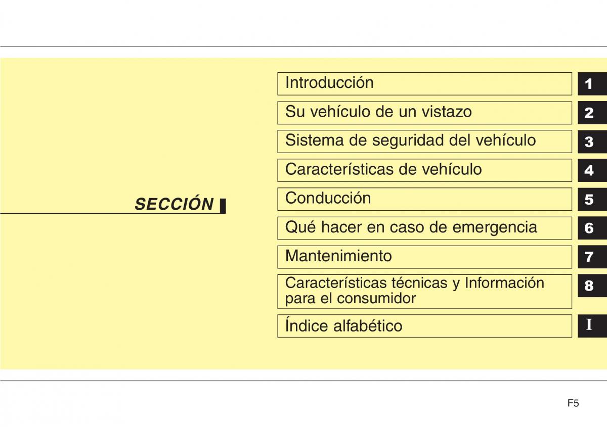 Hyundai Grandeur Azera HG V 5 manual del propietario / page 5