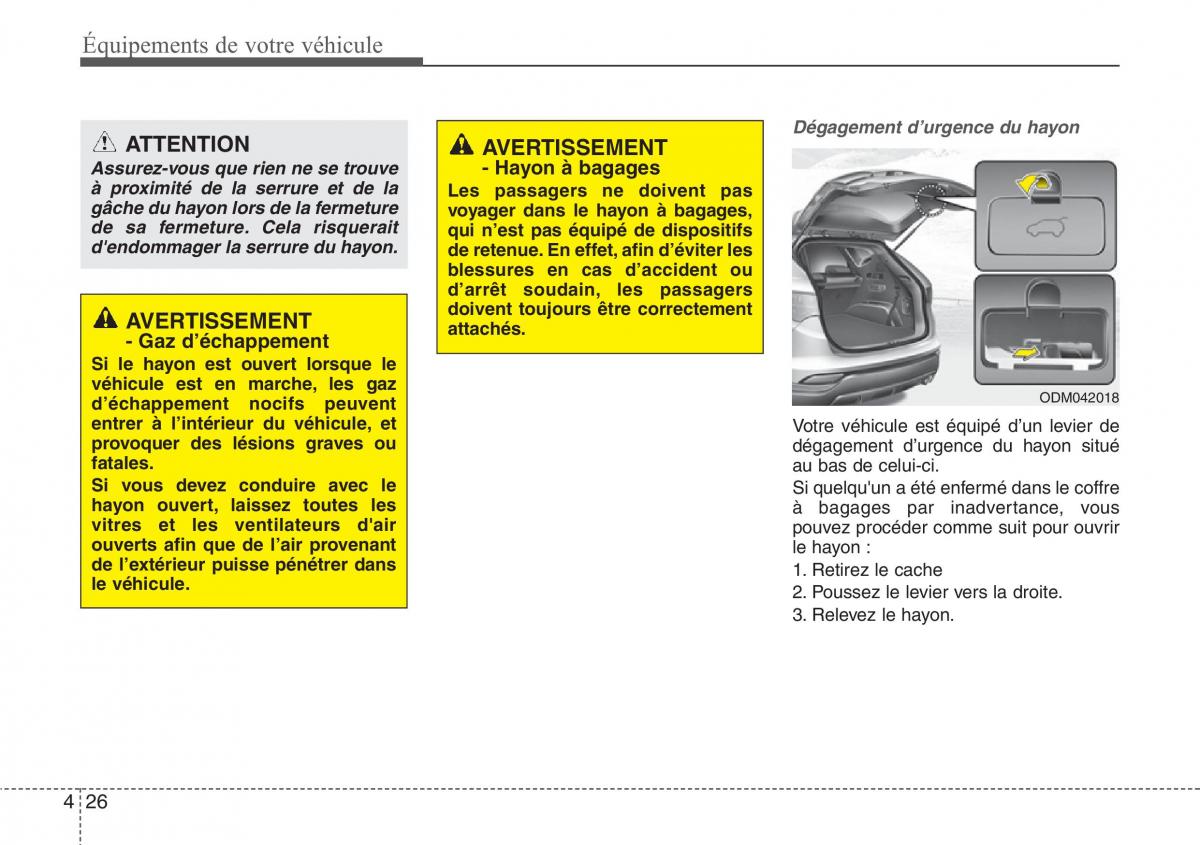 Hyundai Santa Fe III 3 manuel du proprietaire / page 123