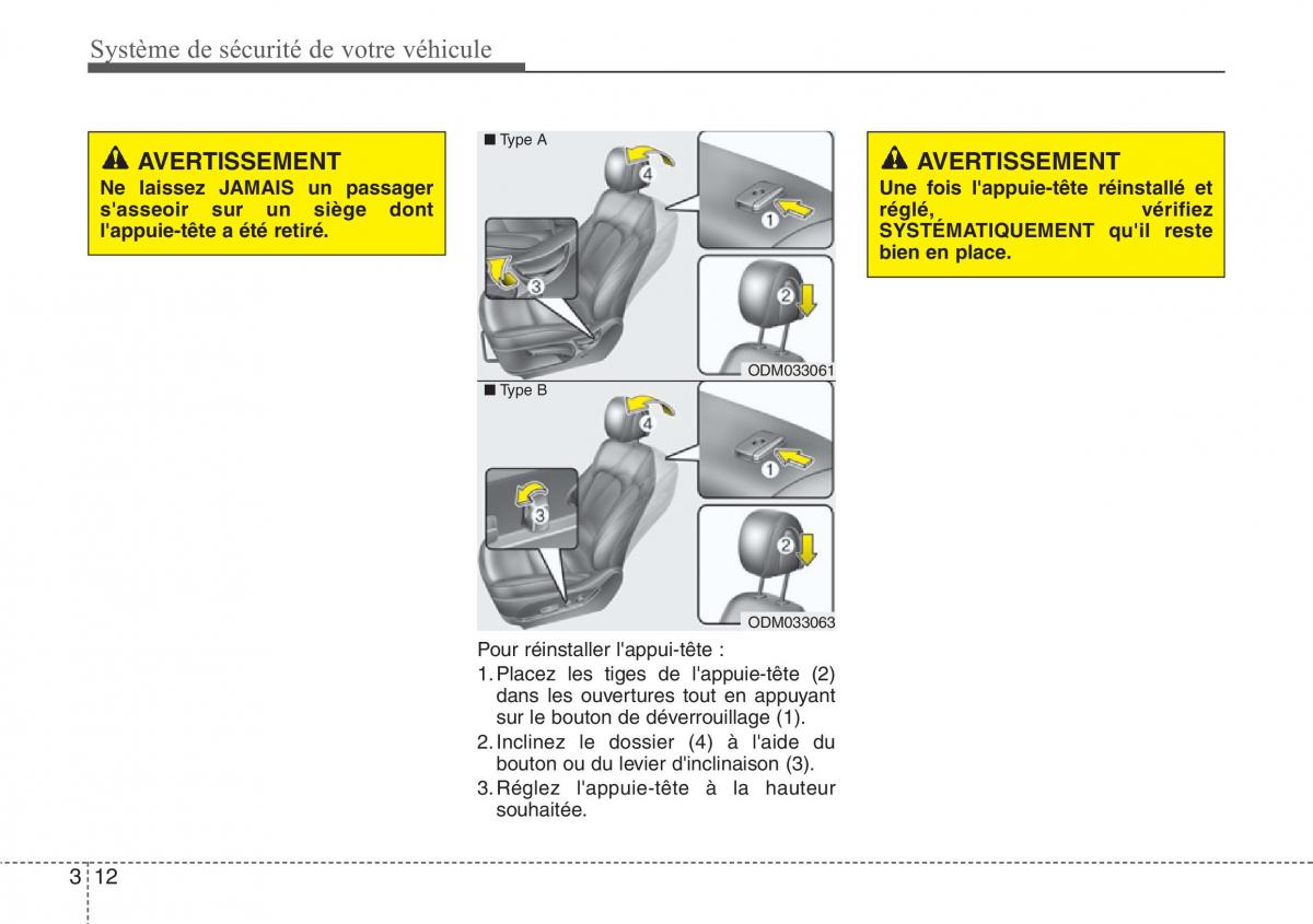 Hyundai Santa Fe III 3 manuel du proprietaire / page 33