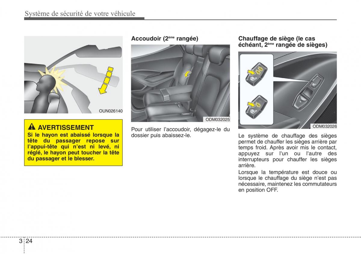 Hyundai Santa Fe III 3 manuel du proprietaire / page 45