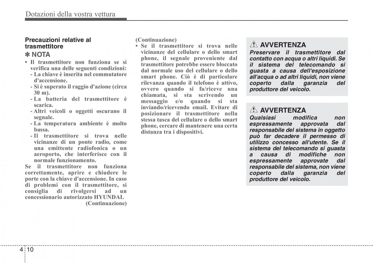 Hyundai Santa Fe III 3 manuale del proprietario / page 105