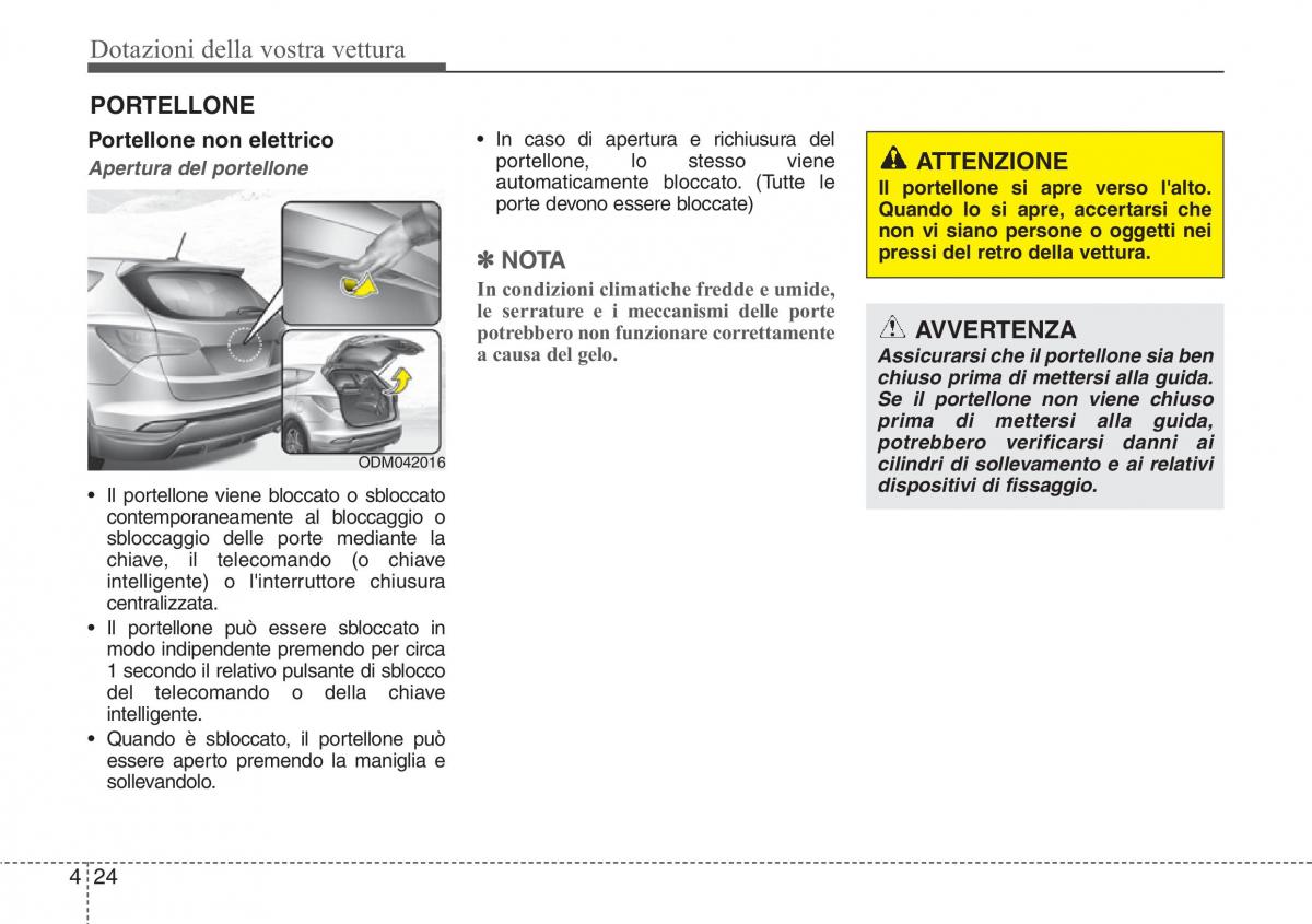 Hyundai Santa Fe III 3 manuale del proprietario / page 119