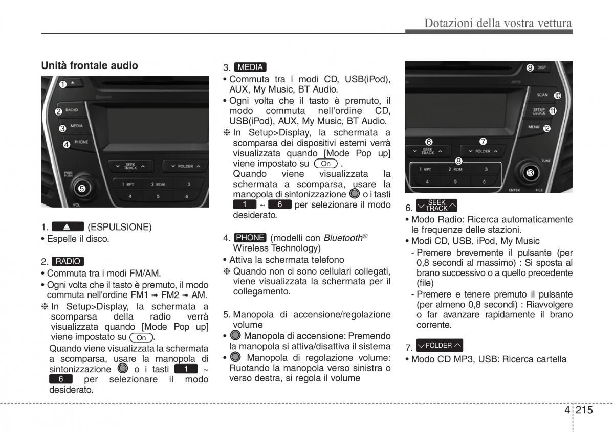 Hyundai Santa Fe III 3 manuale del proprietario / page 310