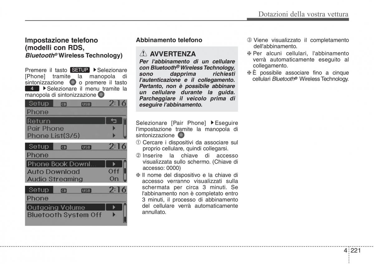 Hyundai Santa Fe III 3 manuale del proprietario / page 316