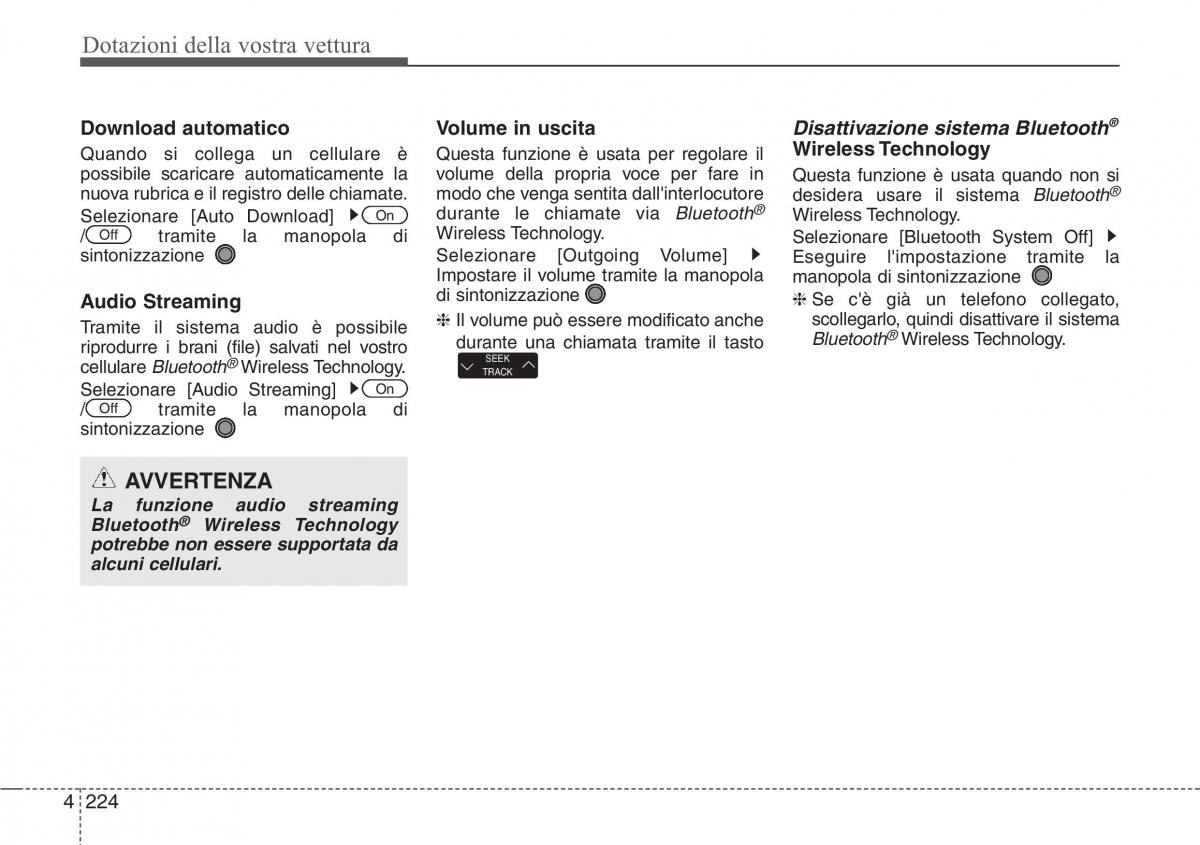 Hyundai Santa Fe III 3 manuale del proprietario / page 319