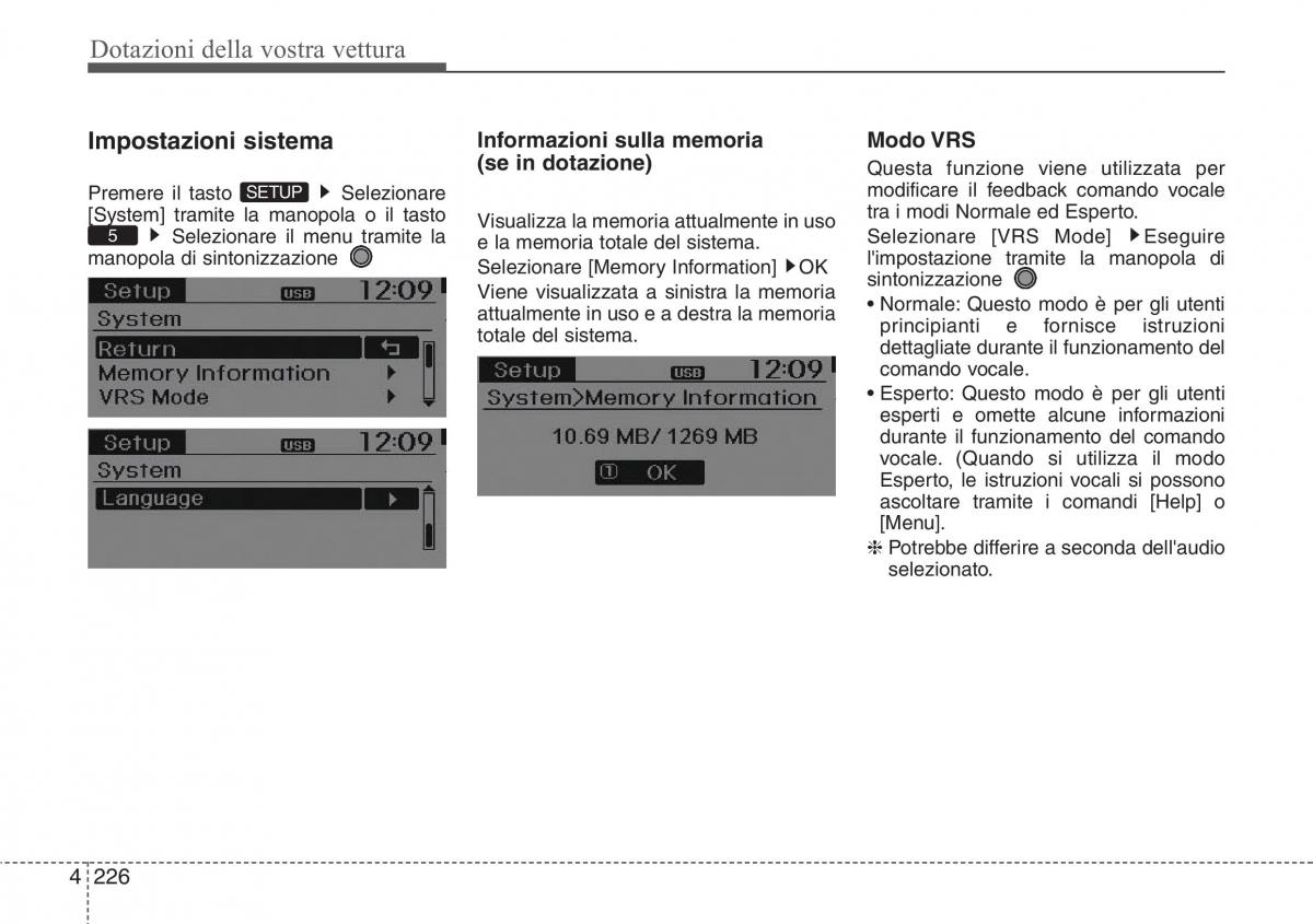 Hyundai Santa Fe III 3 manuale del proprietario / page 321