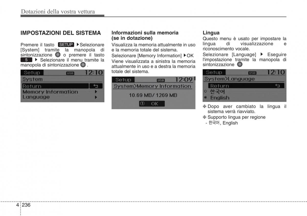 Hyundai Santa Fe III 3 manuale del proprietario / page 331