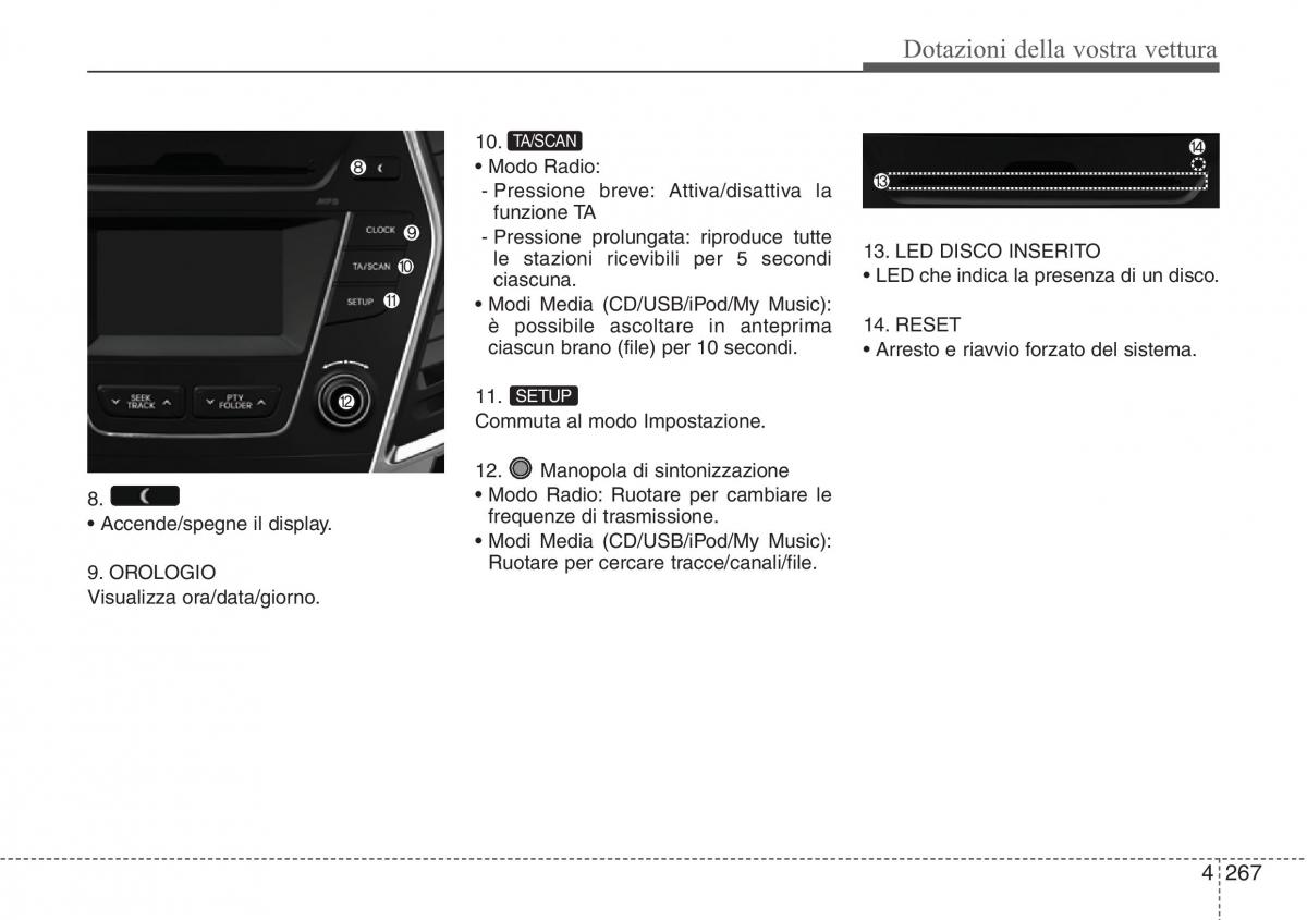 Hyundai Santa Fe III 3 manuale del proprietario / page 362