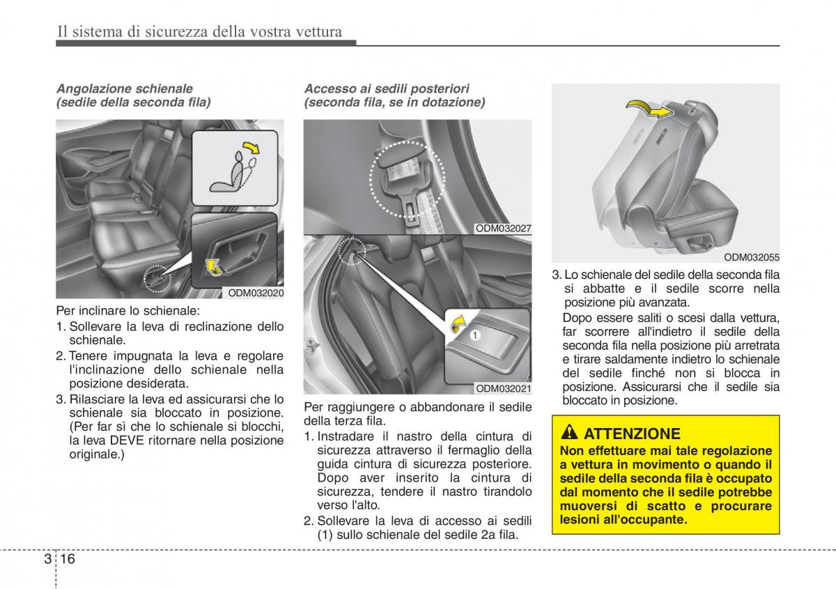 Hyundai Santa Fe III 3 manuale del proprietario / page 37