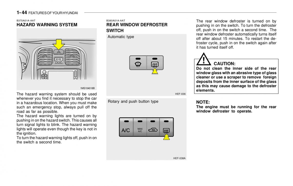 Hyundai Sonata EF IV 4 owners manual / page 56