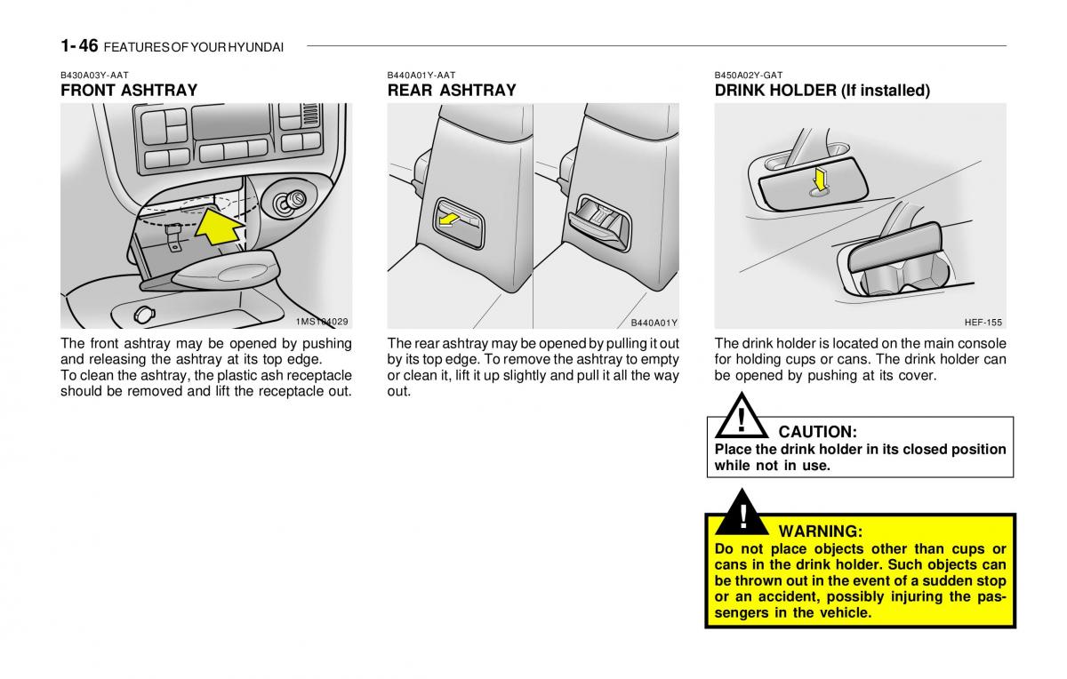 Hyundai Sonata EF IV 4 owners manual / page 58