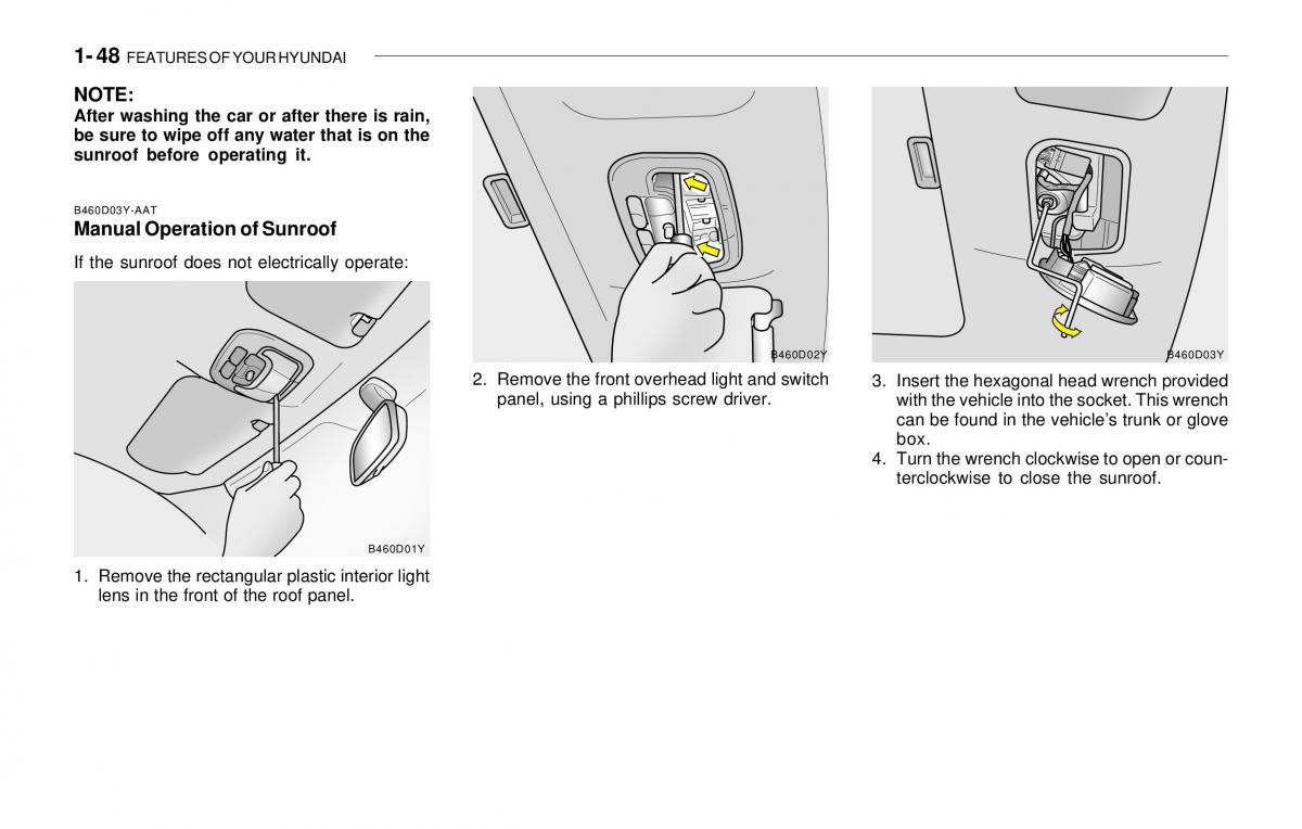 Hyundai Sonata EF IV 4 owners manual / page 60