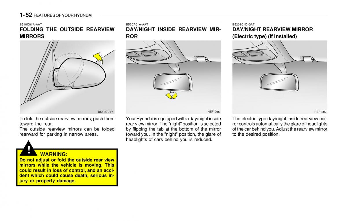 Hyundai Sonata EF IV 4 owners manual / page 64