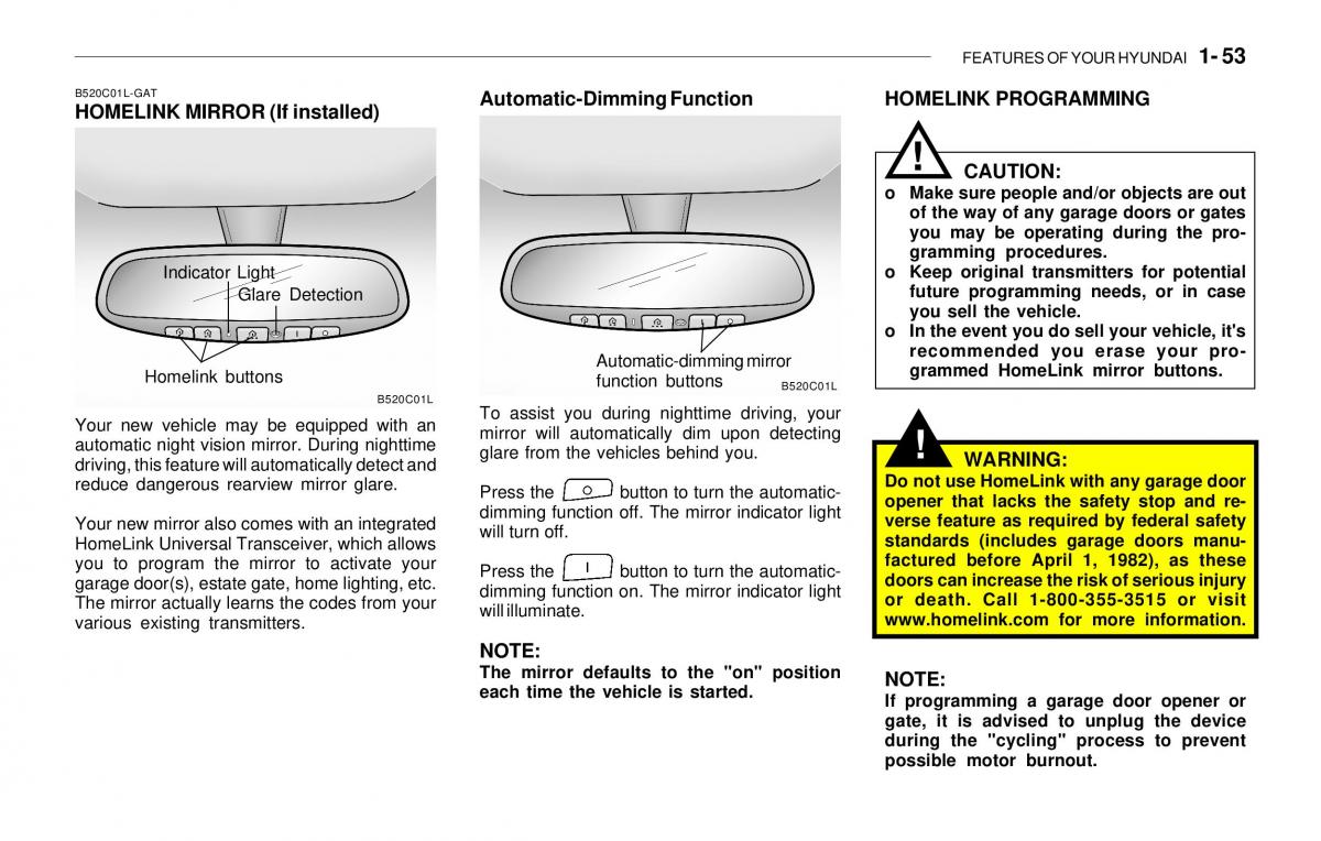 Hyundai Sonata EF IV 4 owners manual / page 65