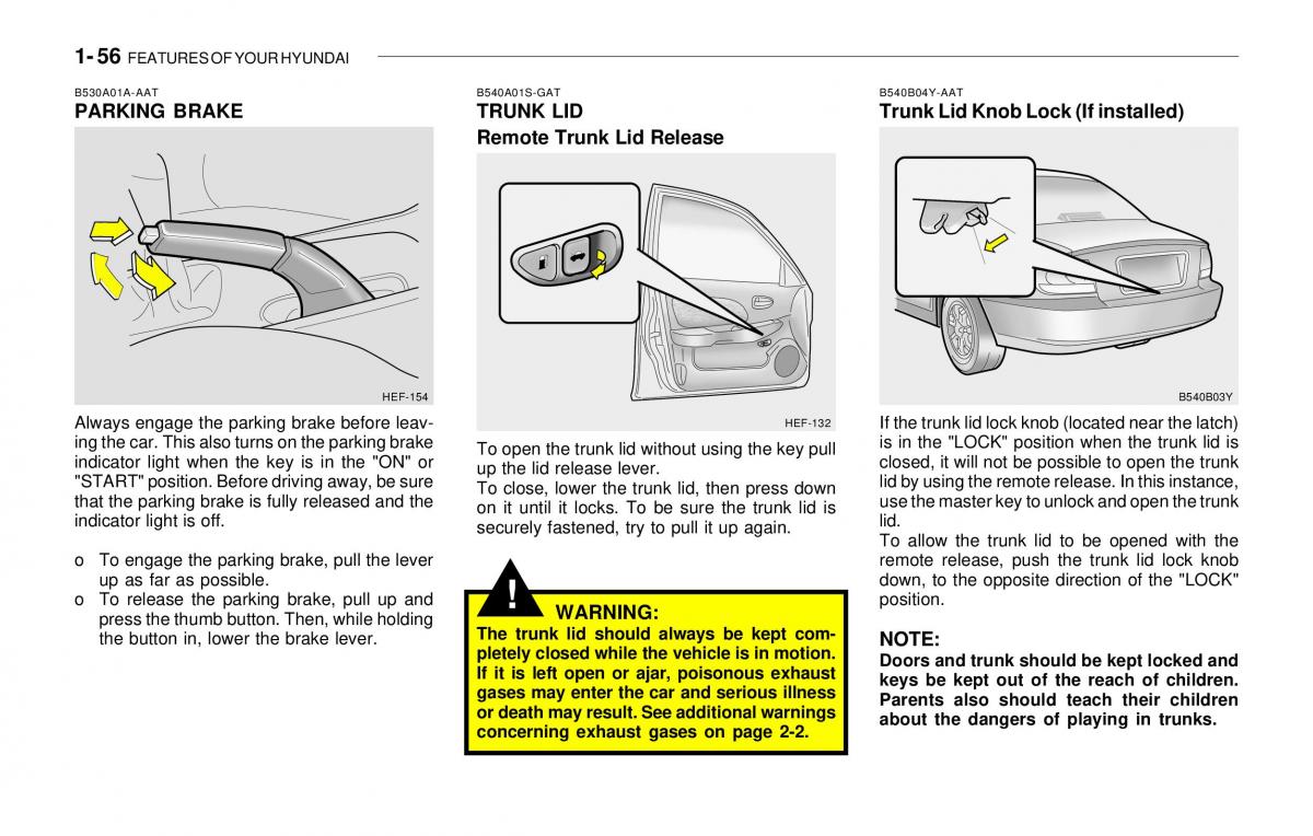 Hyundai Sonata EF IV 4 owners manual / page 68