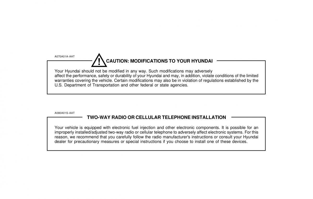 Hyundai Sonata EF IV 4 owners manual / page 7