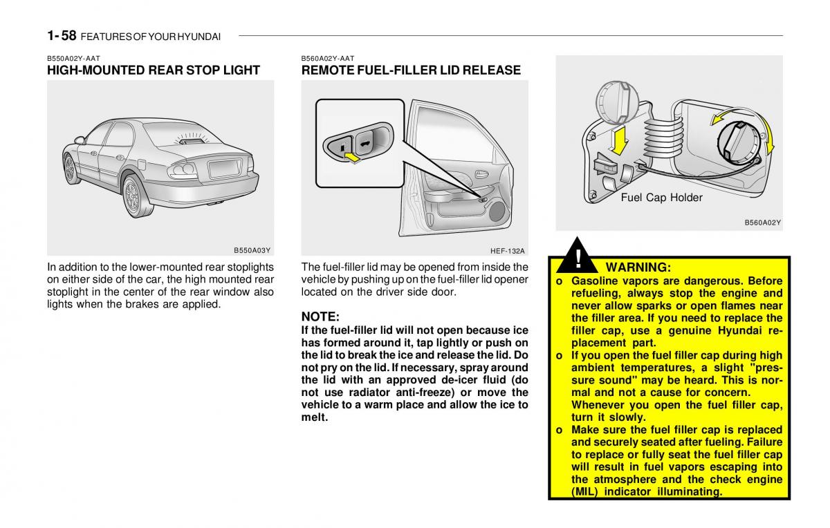 Hyundai Sonata EF IV 4 owners manual / page 70