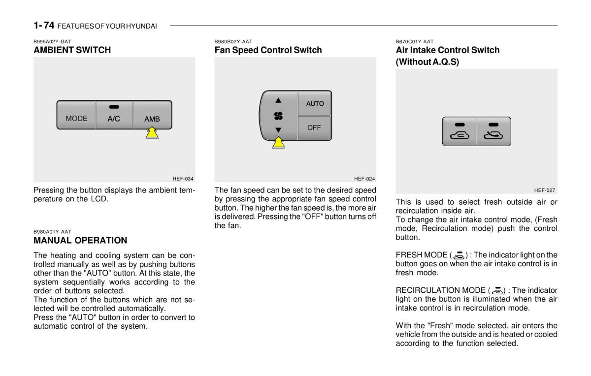 Hyundai Sonata EF IV 4 owners manual / page 86