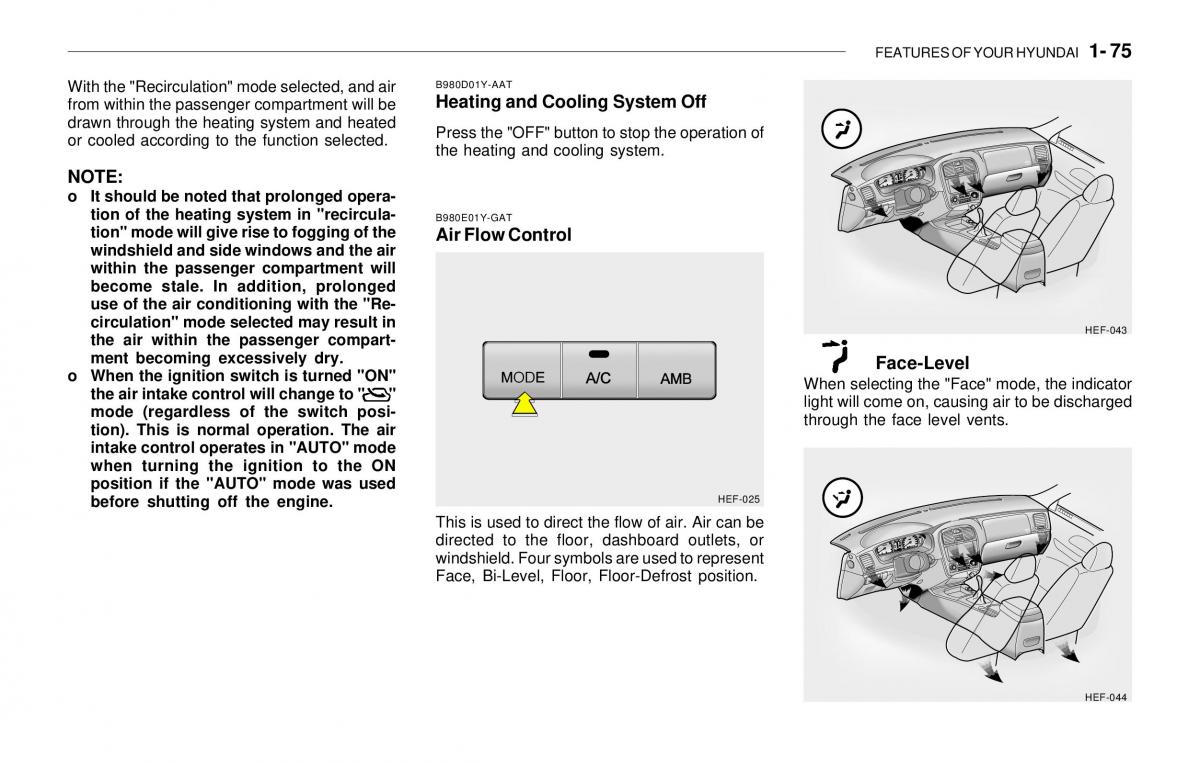 Hyundai Sonata EF IV 4 owners manual / page 87