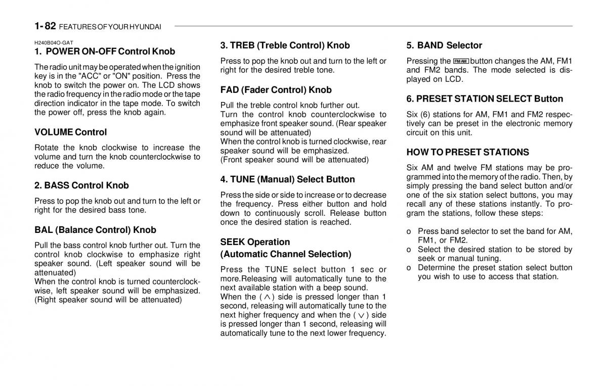 Hyundai Sonata EF IV 4 owners manual / page 94