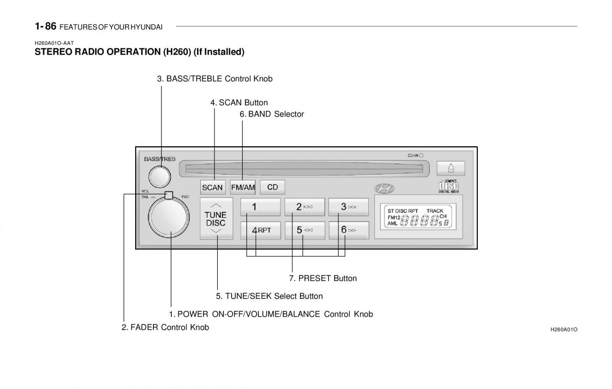 Hyundai Sonata EF IV 4 owners manual / page 98