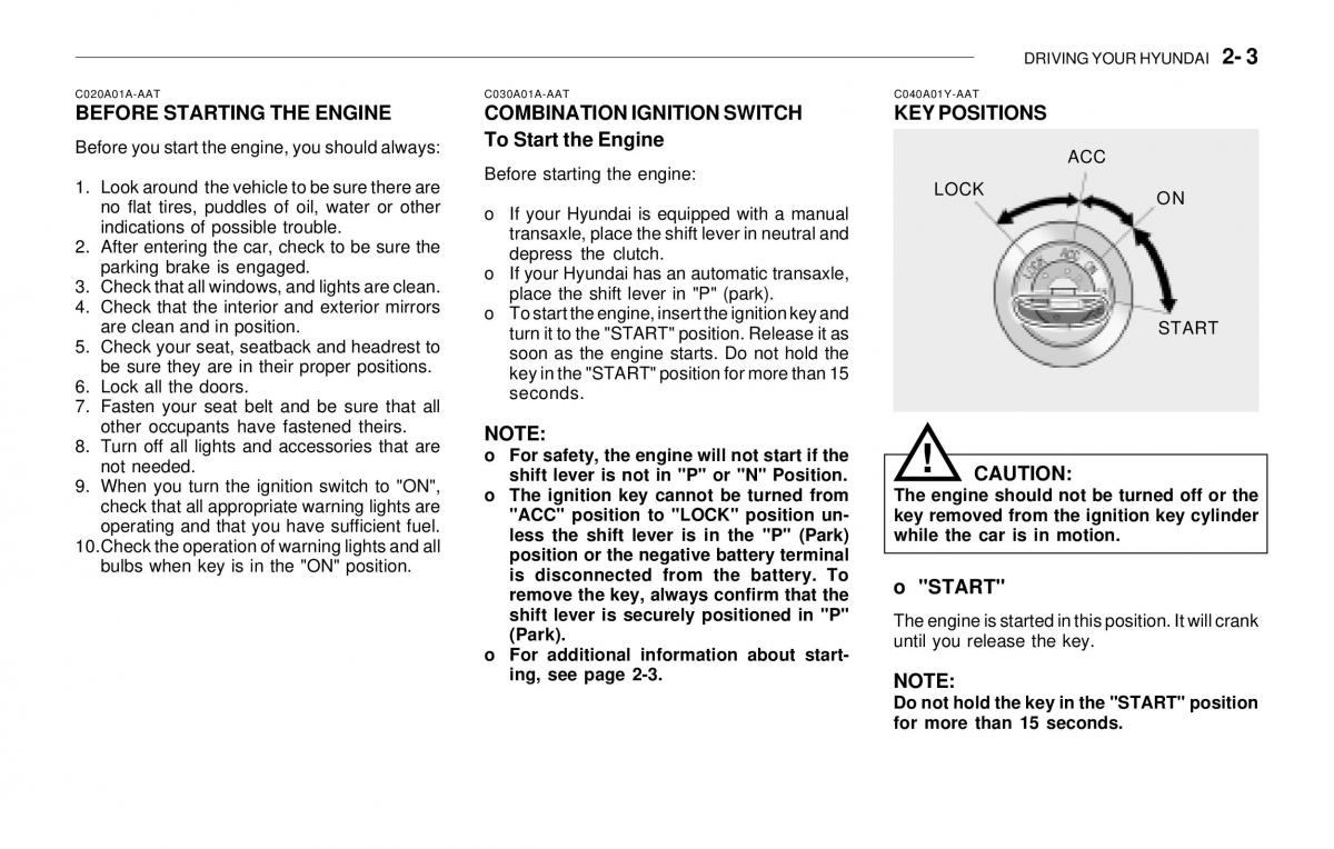 Hyundai Sonata EF IV 4 owners manual / page 118