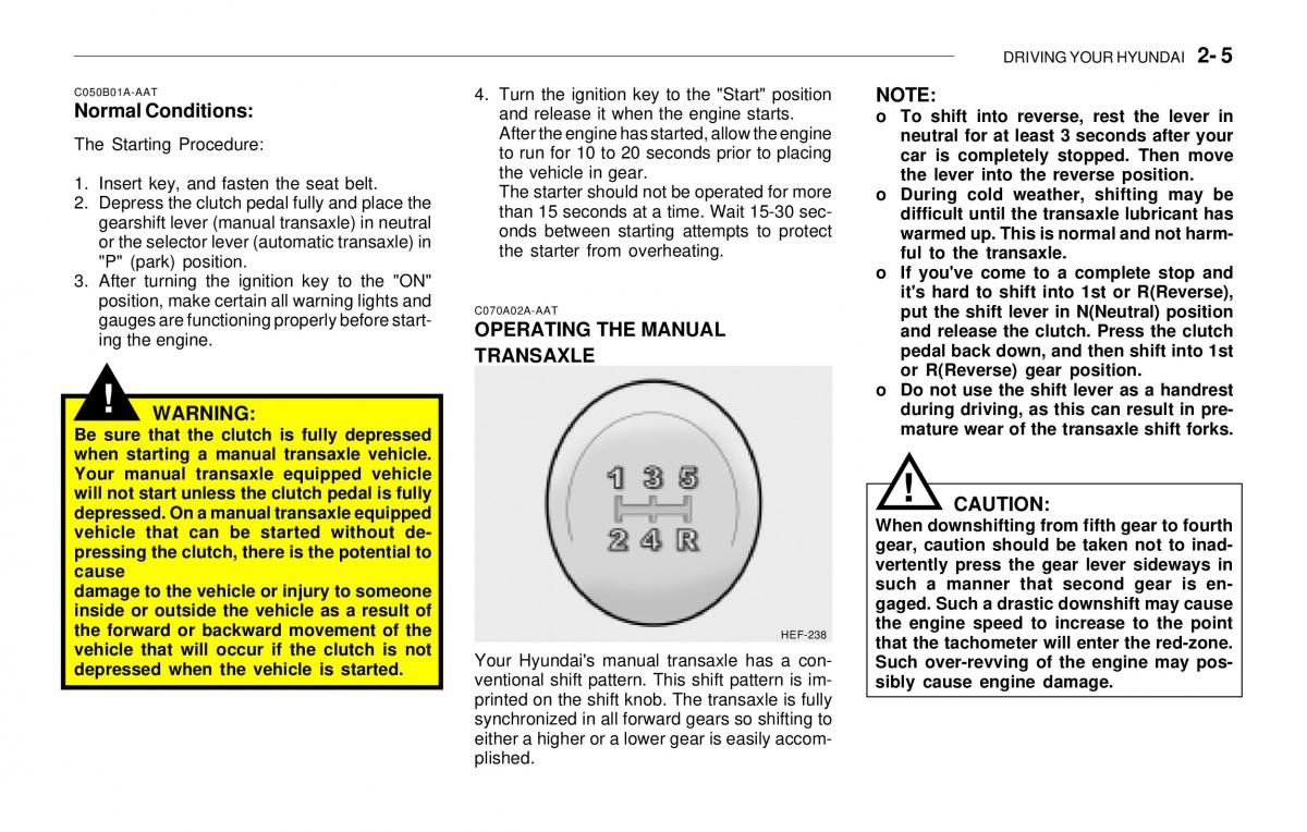 Hyundai Sonata EF IV 4 owners manual / page 120