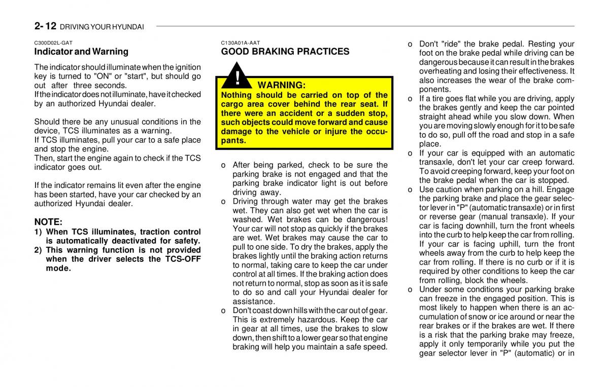 Hyundai Sonata EF IV 4 owners manual / page 127