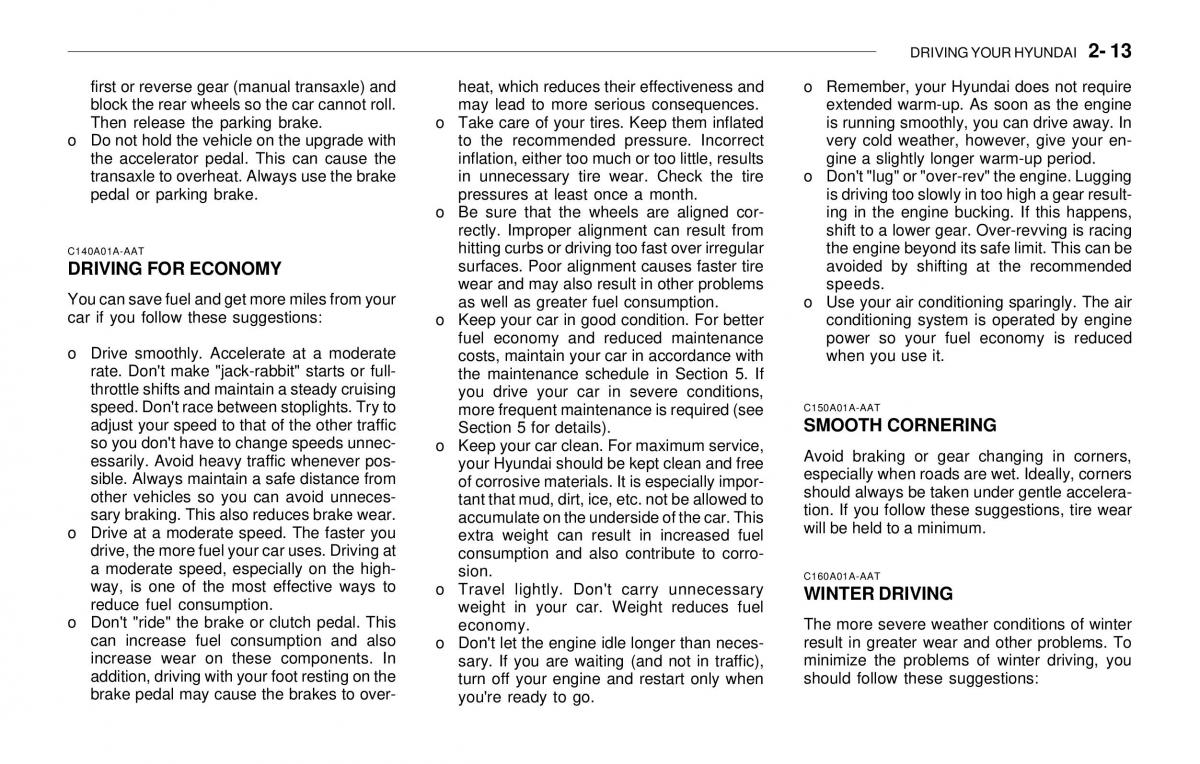 Hyundai Sonata EF IV 4 owners manual / page 128